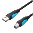 Кабель для принтера USB 2.0 AM/BM 1.0m black Vention (VAS-A16-B100)
