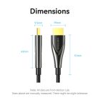 Кабель мультимедійний HDMI M to HDMI M 40.0m 4K60Hz fiber optic zinc alloy black Vention (ALSBV)