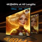 Кабель мультимедійний HDMI M to HDMI M 40.0m 4K60Hz fiber optic zinc alloy black Vention (ALSBV)