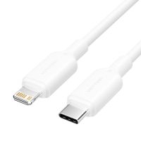 Дата кабель USB-C to Lightning 1.0m 3A white Vention (LAJWF)