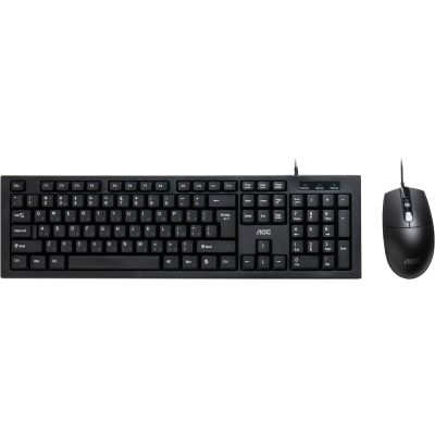 Комплект AOC KM160B USB UA Black (KM160B/97)