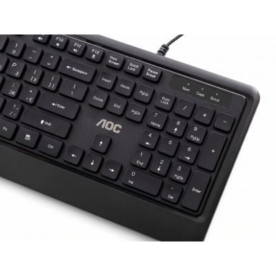 Комплект AOC KM220B USB UA Black (KM220B/97)