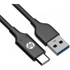 Дата кабель USB 2.0 AM to USB-C 1.0m 3A braided HP (HP_DHC-TC102-1M)