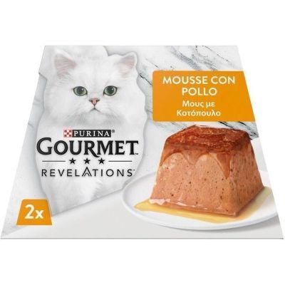 Паштет для кошек Purina Gourmet Revelations мусс с курицей 2х57 г (7613287070081)