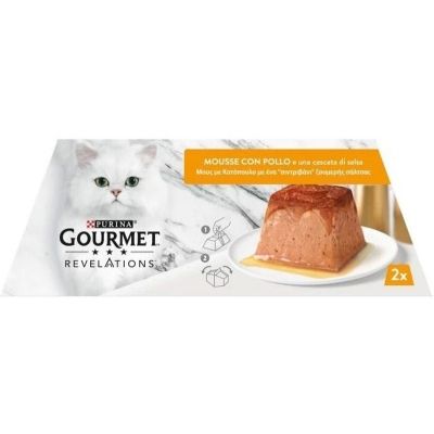 Паштет для кошек Purina Gourmet Revelations мусс с курицей 2х57 г (7613287070081)