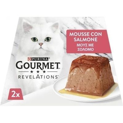 Паштет для котів Purina Gourmet Revelations мус з лососем 2х57 г (7613287071217)