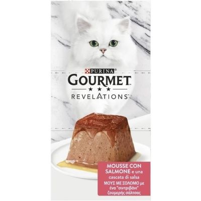 Паштет для котів Purina Gourmet Revelations мус з лососем 2х57 г (7613287071217)