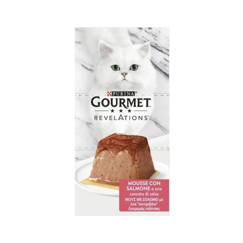 Паштет для кошек Purina Gourmet Revelations мусс с лососем 2х57 г (7613287071217) (12 шт)