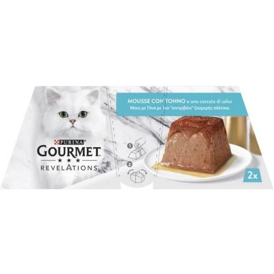 Паштет для кошек Purina Gourmet Revelations мусс с тунцем 2х57 г (8445291938014)
