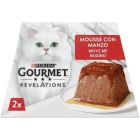 Паштет для кошек Purina Gourmet Revelations мусс с говядиной 2х57 г (7613287070005)