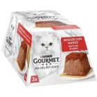 Паштет для кошек Purina Gourmet Revelations мусс с говядиной 2х57 г (7613287070005)