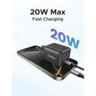 Зарядний пристрій Ugreen USB-C PD20W GaN X512 gray (55528)