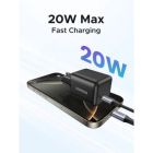 Зарядний пристрій Ugreen USB-C PD20W GaN X512 black (55553)