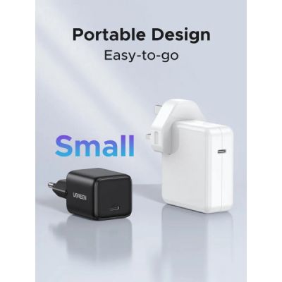 Зарядний пристрій Ugreen USB-C PD20W GaN X512 black (55553)