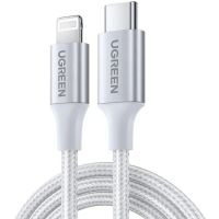 Дата кабель USB-C to Lightning 1.0m 3A 60W US304 white Ugreen (70523)
