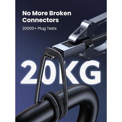 Дата кабель USB-C to USB-C 3.0m 100W L512 gray Ugreen (45065)