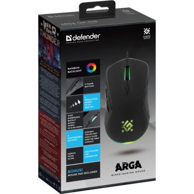 Мишка Defender Arga GM-049 USB Black (52049)