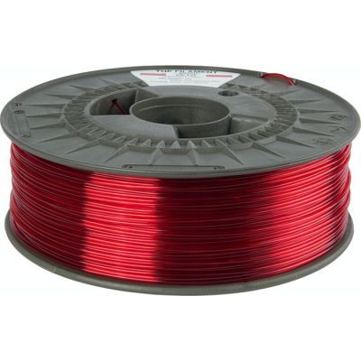 Пластик для 3D-принтера The Filament PETG 1.75mm TRANSPARENT RED 1kg (TF-24028)