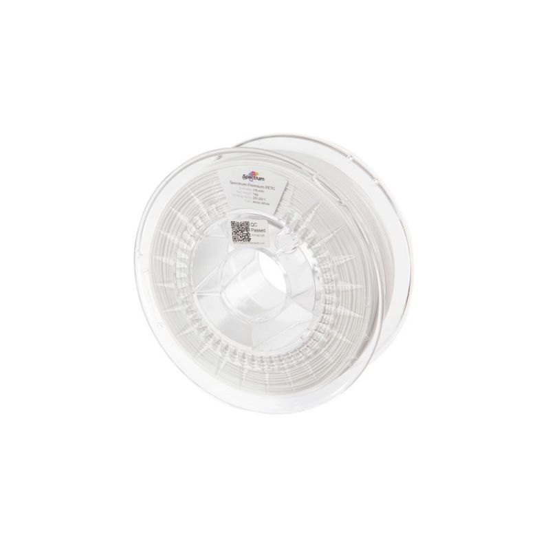 Пластик для 3D-принтера Spectrum PET-G Premium 1.75mm ARCTIC WHITE 1kg (RAL 9016) (80057)