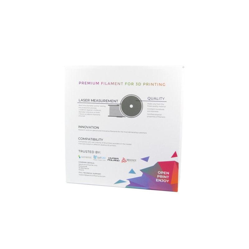Пластик для 3D-принтера Spectrum PET-G Premium 1.75mm 1kg Dark Grey (RAL 7011) (80310)