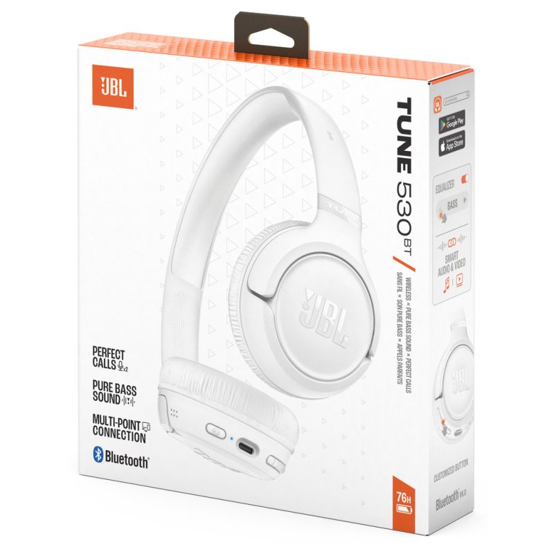 Наушники JBL Tune 530BT White (JBLT530BTWHTEU)