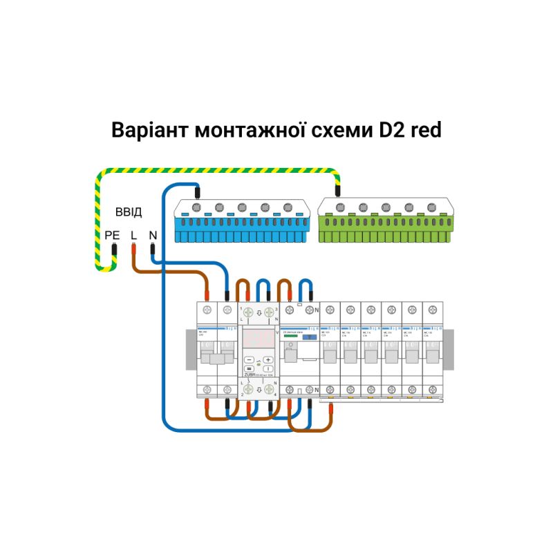 Реле напряжения ZUBR D2-40 red (4820120221712)