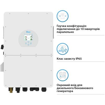 Солнечный инвертор Deye (SUN-25K-SG02HP3-EU), 25кВт (SUN-25K-SG02HP3-EU)