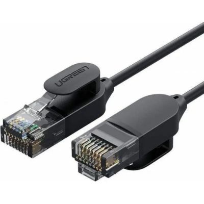 Патч-корд 3м, UTP cat 6 RJ-45 COPPER black Ugreen (U_70653)
