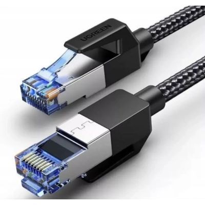 Патч-корд 10м, S/FTP cat 7 RJ-45 COPPER black Ugreen (U_30795)