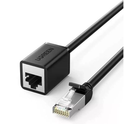 Патч-корд 0.5м F/UTP cat 6 RJ-45 extension black Ugreen (U_11278)