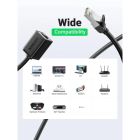 Патч-корд 2м, F/UTP cat 6 RJ-45 extension black Ugreen (U_11281)