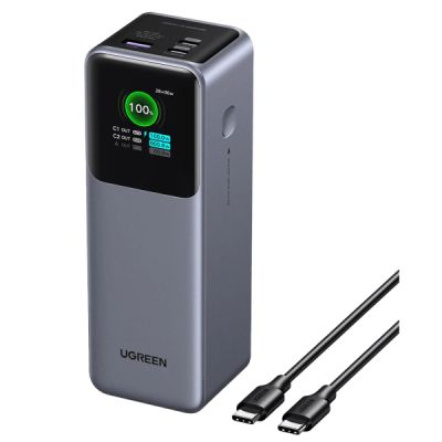 Батарея універсальна Ugreen 25000 mAh 200W Fast Charging Space Gray (U_35525B)