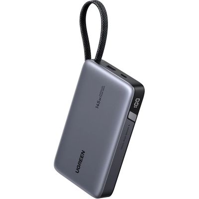 Батарея універсальна Ugreen 20000 mAh 145W Fast Charging Cable Space gray (U_55992B)