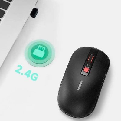 Мышка Xiaomi MiiiW Lite Wireless/Bluetooth Black (MW23M21 Black)