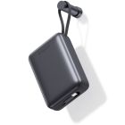 Батарея універсальна SWISSTEN 20000mAh SPACE 22/5W PD QC w/built-in cables USB-C/LIGHTNING Silver (8595217490598)