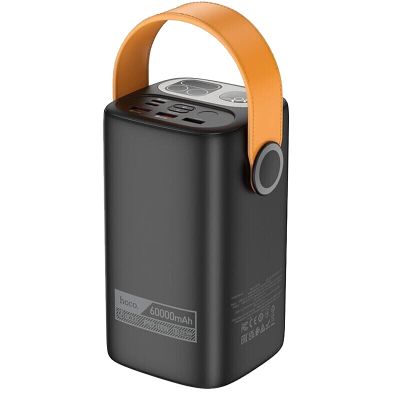 Батарея універсальна HOCO 60000mAh Astrum PD/100W, QC/3.0, LED lamp, Black (DB160 / 714724)