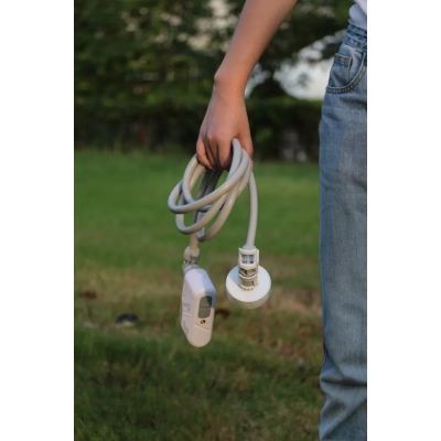 Душ портативний Flextail Max Shower з насосом на акумуляторі білий (6975755962535)