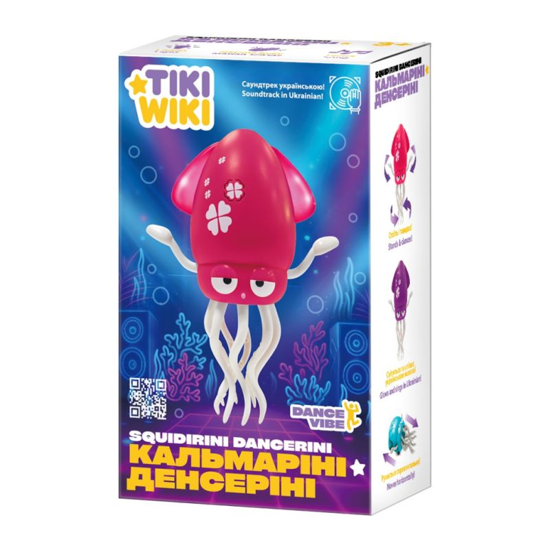 Интерактивная игрушка Tiki Wiki Кальмарини денсерини (свет, украинский, рубиновый) (158-21-UA-R)