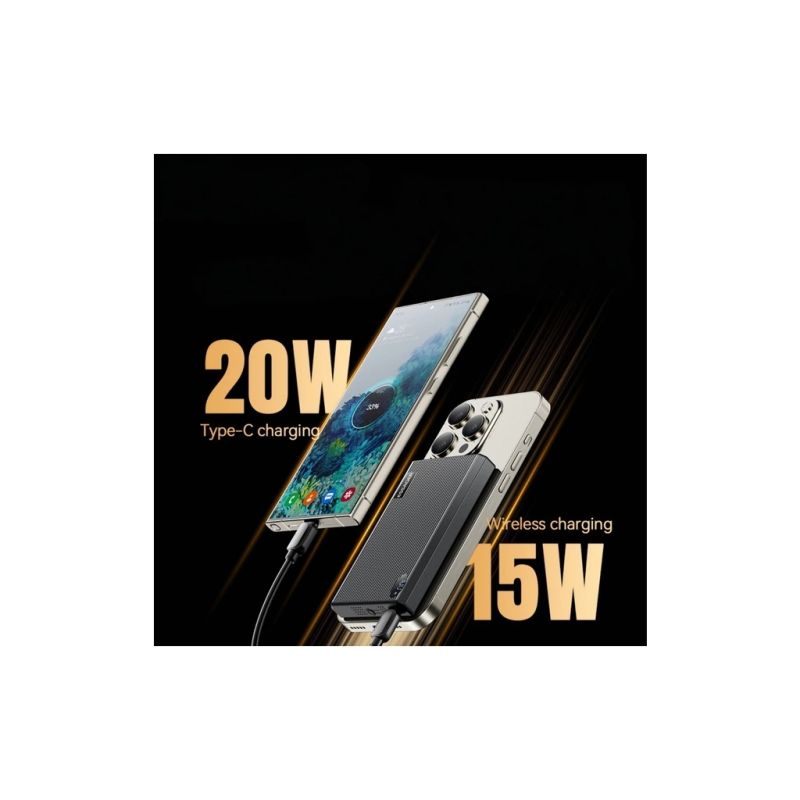 Батарея универсальная Essager 10000mAh Shining magnetic 20W PD QC/3.0 (EDY1W-SY0G-Z)