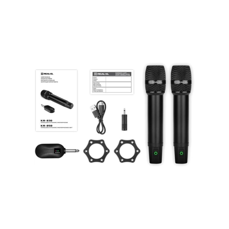 Микрофон REAL-EL KM-850 Black (EL121900002)