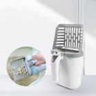 Лопатка для туалета Me&Pet с контейнером серая (NMP35)