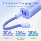 Батарея універсальна Vention 5000mAh 20W PD, USB-C In/Out, Lightning In/Out, with cable, Gradient Red (FHWR0)