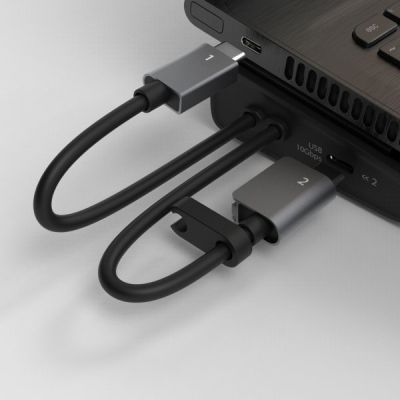 Порт-реплікатор J5create Dock-Station USB-C 10Gbps, 12-in-1 (слот M2 NVMe/хаб/HDMI/DP/PD/картрид/LAN) (JCD552-N)