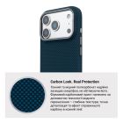 Чехол для мобильного телефона Armorstandart LikeCarbon2 MagCase Apple iPhone 17 Pro Kevlar Dark Blue (ARM88554)