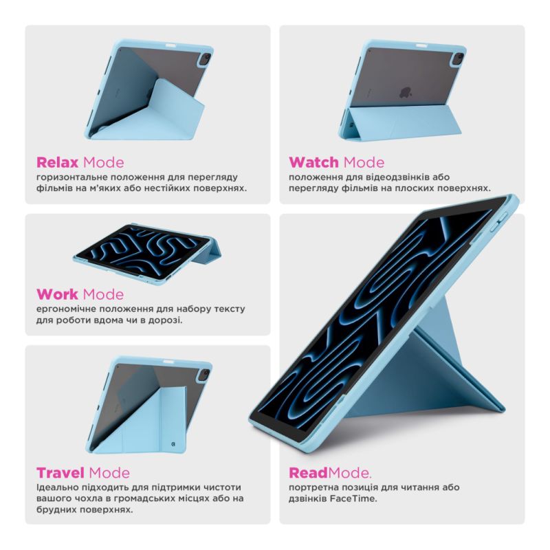 Чехол для планшета Armorstandart Y-Type PEN Xiaomi Redmi Pad 2 Blue (ARM87407)