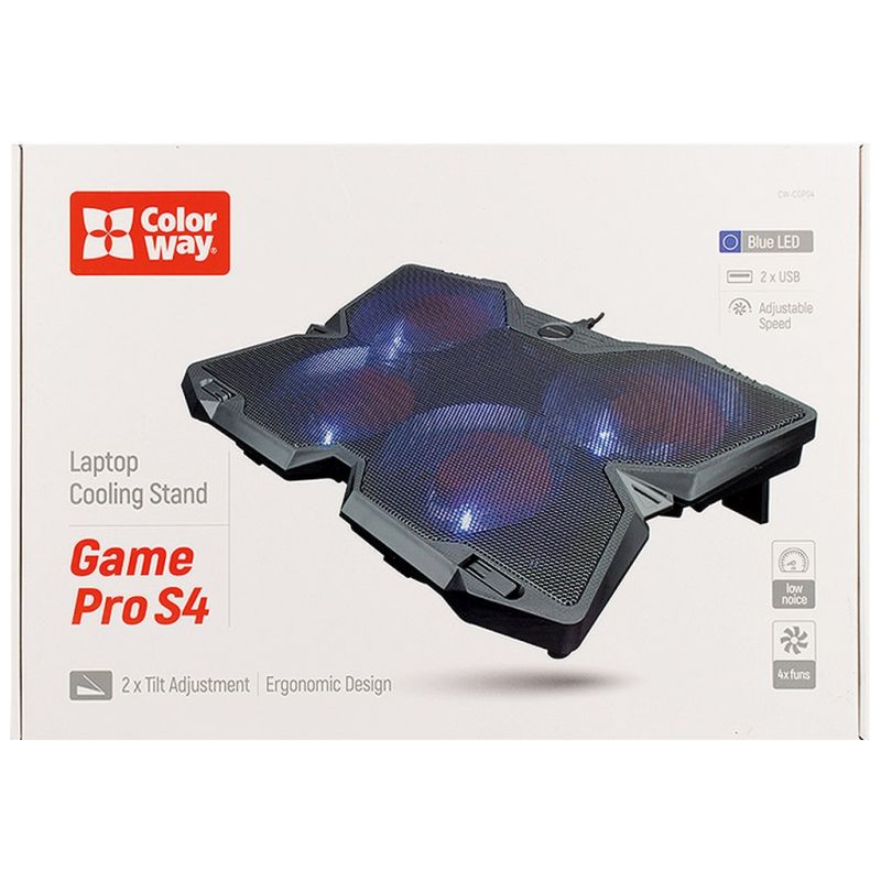 Подставка для ноутбука ColorWay Cooling Game Pro S4, 10-17 (CW-CGPS4)