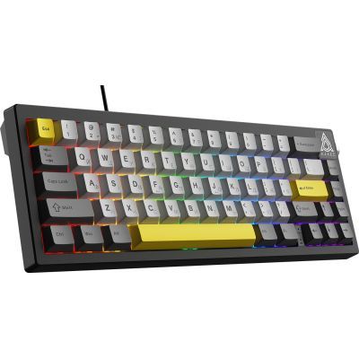 Клавиатура Ajazz AK650 Moon Yellow Switch USB UA Black/Grey/Yellow (AK650-MY-GWY)