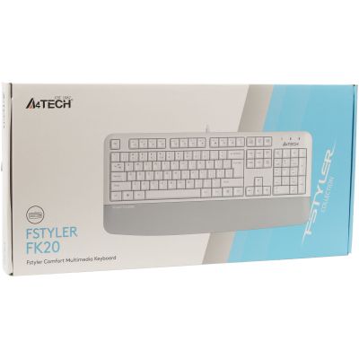 Клавіатура A4Tech FK20 USB UA White (4711421003216)