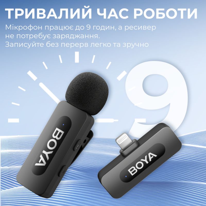 Микрофон Boya Lightning Black (BY-V2)