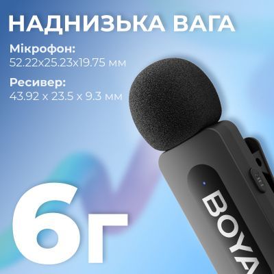 Мікрофон Boya (BY-V2) Lightning Black (BY-V2)